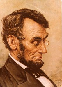 Lincoln, (painting) — Franklin C Courter