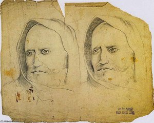 Head Of A Hooded Man — Albin Egger Lienz