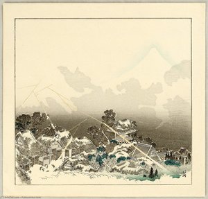 One Hundred Views Of Mt. Fuji - Mt. Fuji In Evening Shower — Katsushika Hokusai, Ukiyo-e