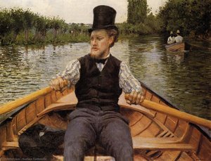 Boating Party — Gustave Caillebotte, Impressionist Landscape