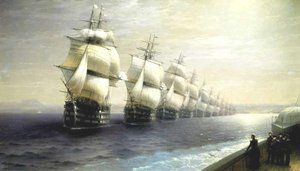 Parade Of The Black Sea Fleet In 1849 — Ivan Konstantinovich Aivazovsky