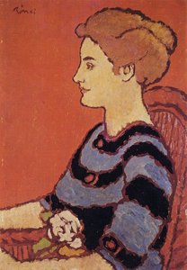 Woman In Blue Dress — József Rippl-rónai