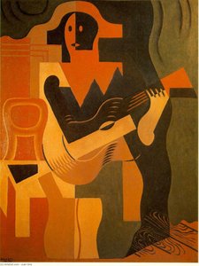 Harlequin With Guitar - - — Juan Gris
