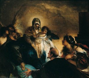 Madonna And Child With Sts Dominic And Catherine — Francesco Maffei
