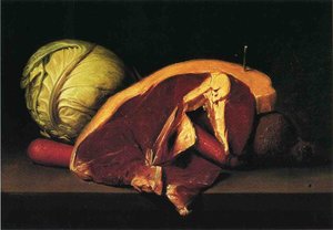 Still Life With Steak — Raphaelle Peale