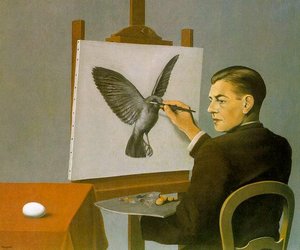 Clarividencia (autorretrato) — René Magritte