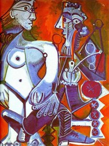 Mujer Desnuda Y Fumador — Pablo Picasso