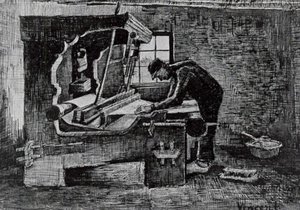 Weber Vor Einem Webstuhl — Vincent Willem Van Gogh