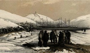 Graves At The Head Of The Harbour In Balaklava — William Simpson