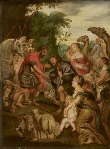 The Reconciliation Between Jacob And Esau, Peter Paul Rubens (after), C. 1628 — Peter Paul Rubens, Baroque