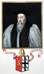 Portrait Of John Aylmer Bishop Of London From 'memoirs Of The Court Of Queen Elizabeth