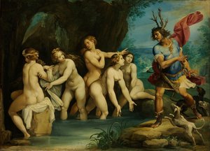 Diana Und Aktäon — Giuseppe Cesari, Roman Mannerism