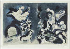 Untitled (the Cover Of Bible) — Marc Chagall, Cubist Expressionism