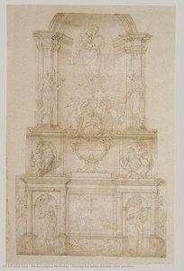 Design For Julius Ii Tomb (first Version) — Michelangelo Morlaiter