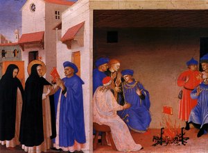 The Dispute Of St. Dominic And The Miracle Of The Book — Fra Angelico, Quattrocento Art Movement