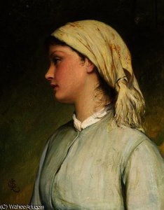Portrait Study For Sarah — Charles Sillem Lidderdale