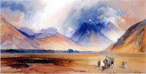 The Yellowstone Range, Near The Crow Mission — Thomas Moran
