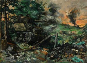 Tank Battle — Terence Tenison Cuneo, Contemporary Realism