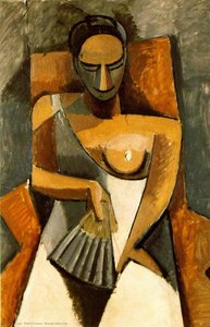 Woman With A Fan — Pablo Picasso, Cubist Movement