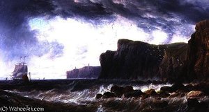 Shipping Off Guernsey — John Wilson Carmichael