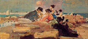 Beach Scene 4 — Ignacio Pinazo Camarlench