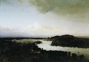 Steppe In The Evening — Arkhip Ivanovich Kuindzhi, Russian Landscape Painting