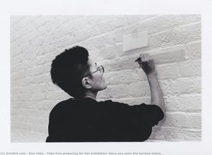 Yoko Ono Preparing For Her Exhibition, Have You Seen The Horizon Lately? — Ono Yōko, Conceptual Art