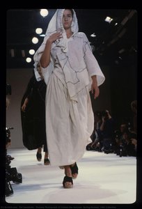 Runway Photograph Of Comme Des Garçons, Spring/summer 1984 Collection — Rei Kawakubo