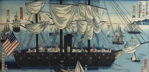 Picture of a Great Ship from America: in the Distance