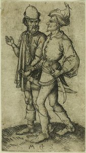 Two Moors In Conversation — Martin Schongauer