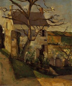 House And Tree, The Hermitage, Pontoise — Paul Cézanne, Post-impressionism