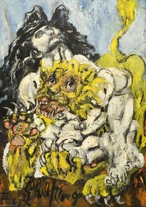 Samson And The Lion — Philip Evergood