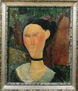 Una Mujer Con Un Cabello Ondulado — Amedeo Modigliani