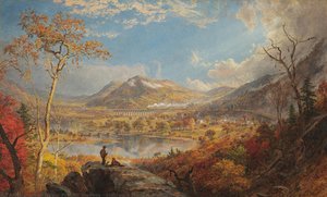 Sturrucca Viaduct, Pennsylvania — Jasper Francis Cropsey, Hudson River School