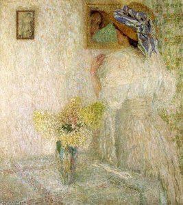 Woman At The Mirror — Leon De Smet