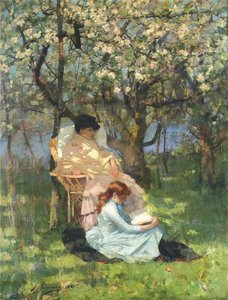 Convalescence In The Apple Orchard — Sir John Lavery