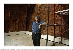 Senza Titolo.\ngiuseppe Penone Al Lavoro Sull’installazione Dell’opera “sculture Di Linfa”, Maxxi — Elisabetta Catalano