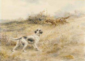 English Setters Pointing — Edmund Henry Osthaus