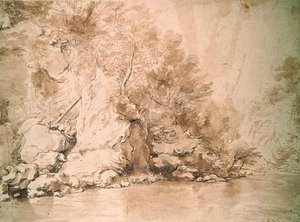 A Study For A Landscape — Claude Lorrain (claude Gellée)