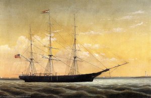 Whaleship 'jireh Perry' Off Clark's Point, New Bedford — William Bradford