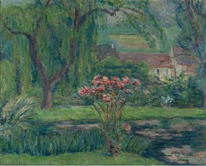 Giverny, Roses And Waterlilies — Blanche Hoschedé-monet
