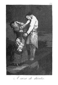 A Caza De Dientes — Francisco José De Goya Y Lucientes, Romanticismo Español