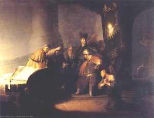 Judas Rückgabe Der Dreißig Silberstücke — Rembrandt Van Rijn, Baroque