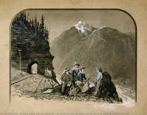 [a Tunnel On The Canadian Pacific Railway, Kicking Horse River, Bc] — Edward Roper Curzon Clarkson, Topographical Art