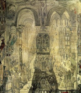 Soldatenpiloten In Einer Kathedrale — James Ensor