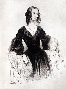 Jane Stirling - (1830) — Achille Jacques Jean Marie Devéria