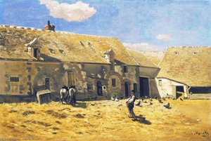Farmyard At Chailly — Клод Моне, Impressionism