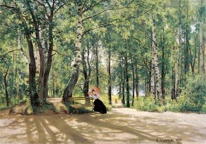 At The Summer Cottage — Ivan Ivanovich Shishkin
