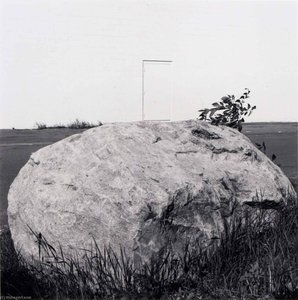 Untitled (rock And Door In Room 256) — Burk Uzzle