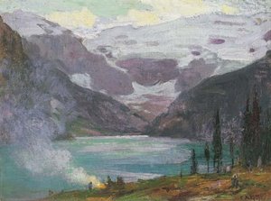 Camp By Lake Louise — Edward Henry Potthast